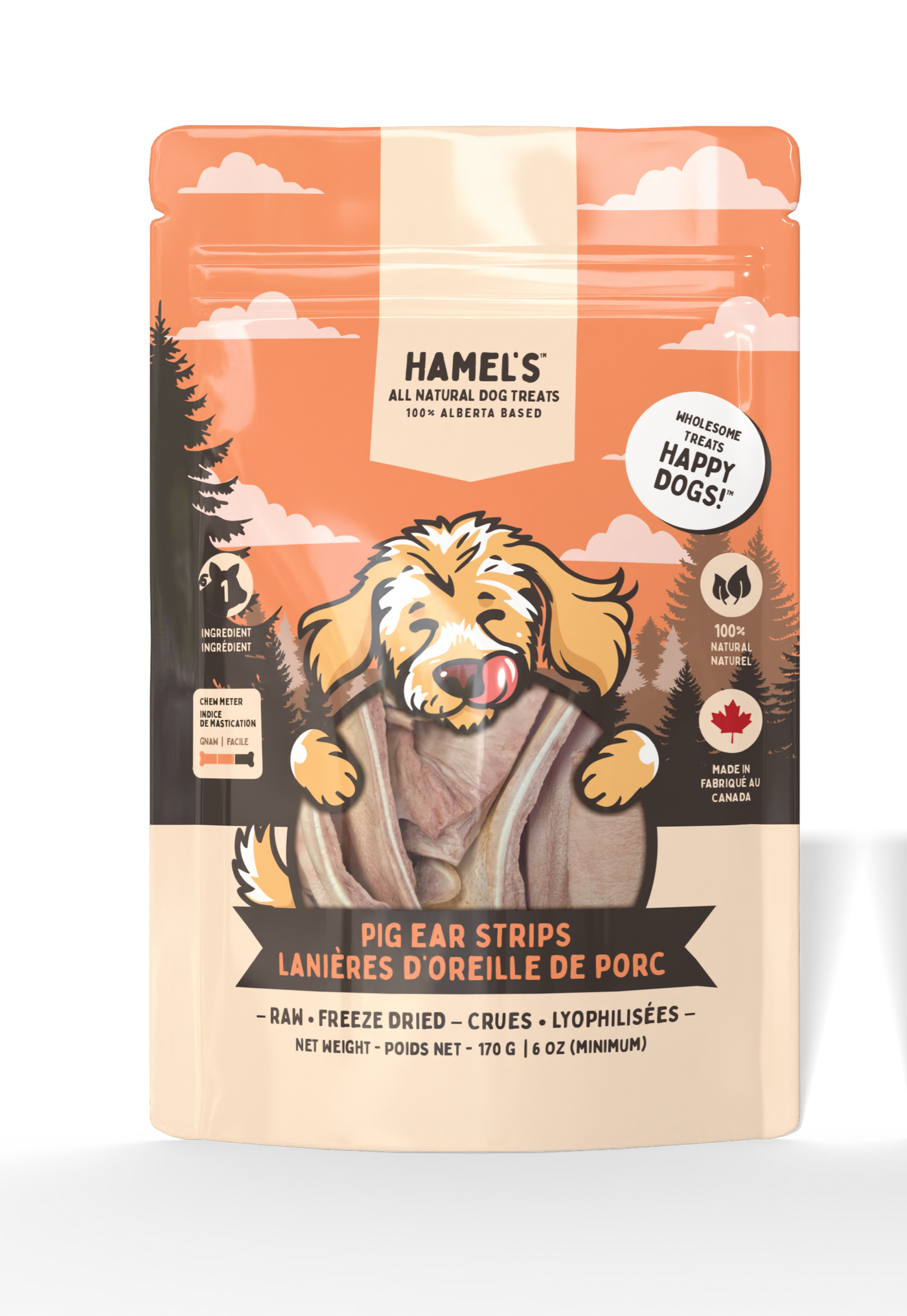 Pig Ear Strips Dog Chews