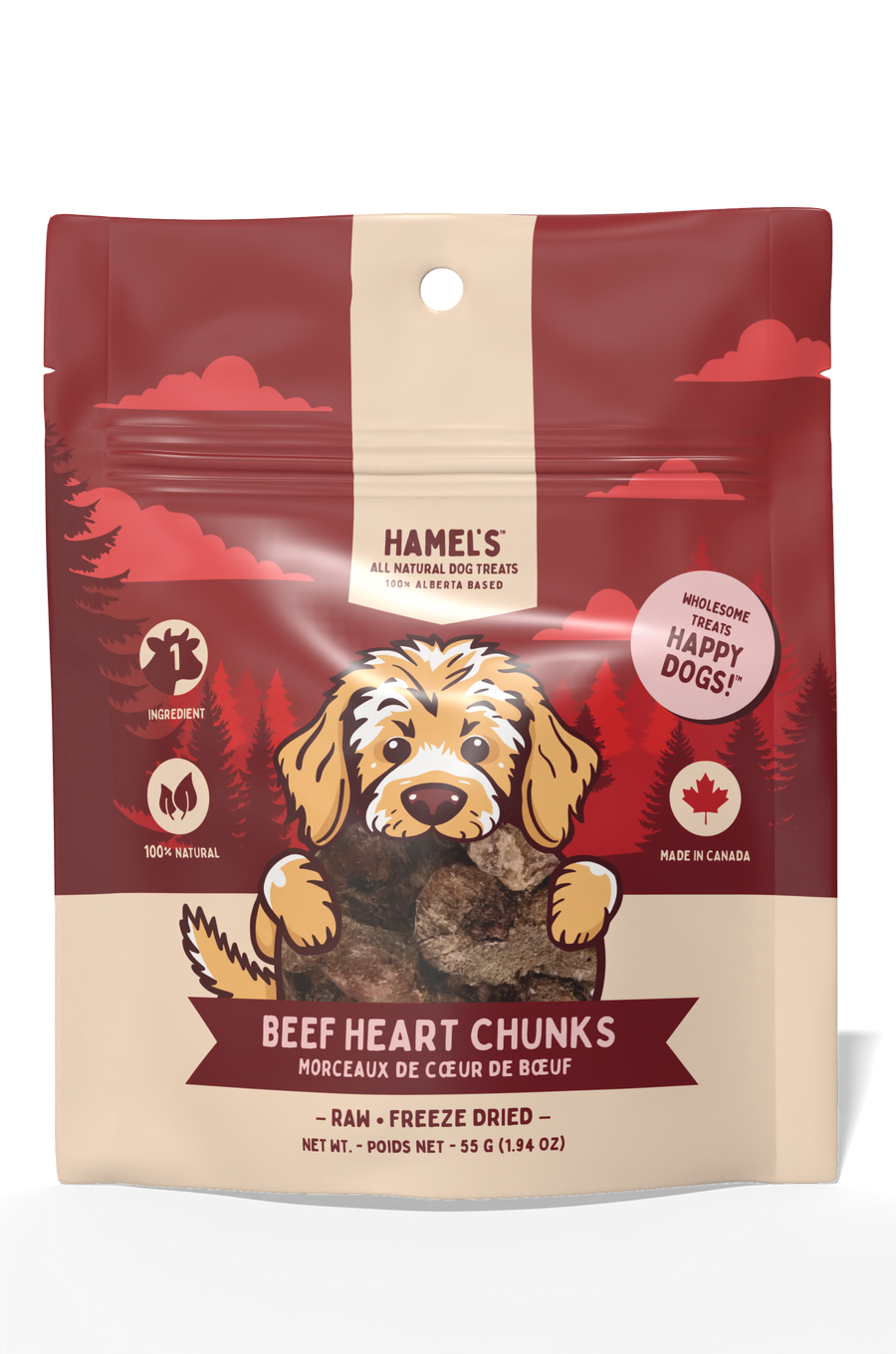 Beef Heart Chunks 55 gram